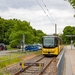 Praag Tatra KT8D5R. N2S met kamp nummer 22 vertrekt zo naar Lustg