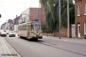 Werkbezoek aan de tram van Henegouwen. In 1984 -5