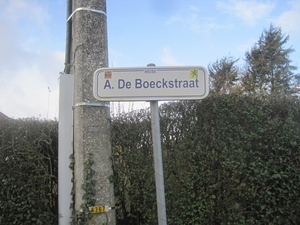 A plaat De Boeckstraat