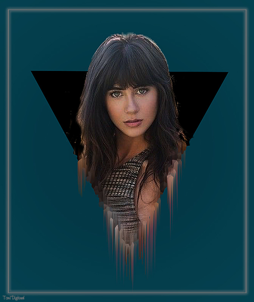 Triangle 3D pop out effect