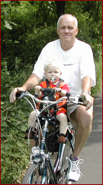 Henk met Mathijs 2003.