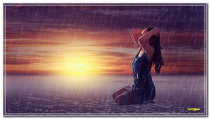 regen aan het strand kopie