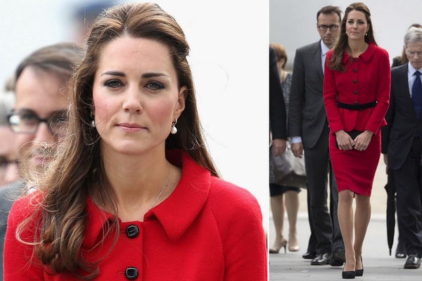 kate-middleton-red-black-skirt