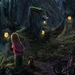 fantasy-wallpaper-with-child-in-forest-with-lights