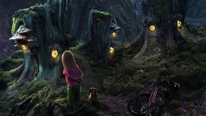 fantasy-wallpaper-with-child-in-forest-with-lights