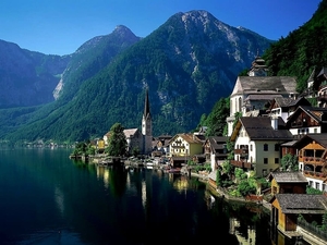 bad-goisern-hallstatter-see-hallstatt-oostenrijk-achtergrond