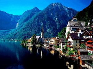 bad-goisern-hallstatter-see-hallstatt-stadsgezicht-achtergrond