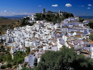 casares-spanje-town-huis-achtergrond