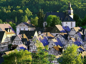 freudenberg-duitsland-huis-bergdorp-achtergrond