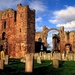 historisch-gebouw-lindisfarne-priory-heilig-eiland-engeland-achte