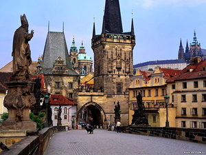 karelsbrug-praag-kasteel-tsjechie-achtergrond