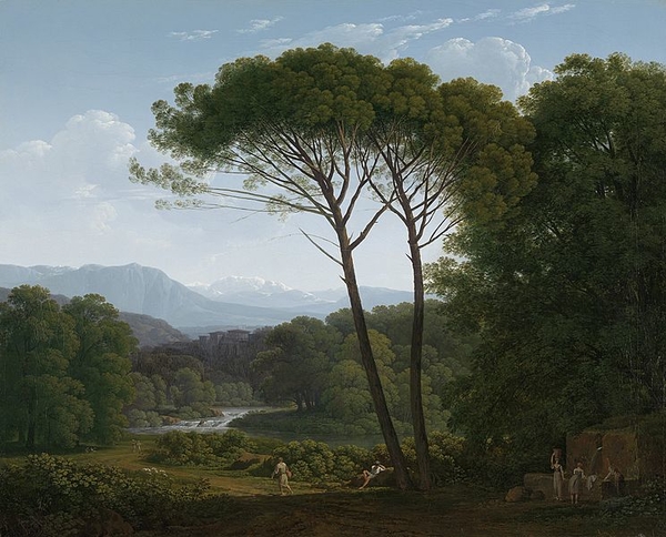 744px-Hendrik_Voogd_-_Italiaans_landschap_met_pijnbomen