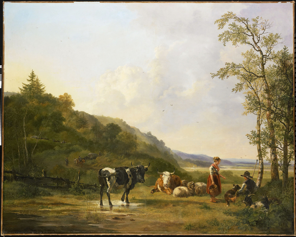 88632853_large_Landschap_met_herders_en_vee_1820