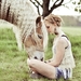 Beautiful-woman-horse-friendship