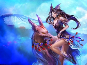 Loyal_companion_girl_animal_fantasy_hd-wallpaper-1807008