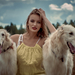 women-dogs-red-lipstick-blonde-open-mouth