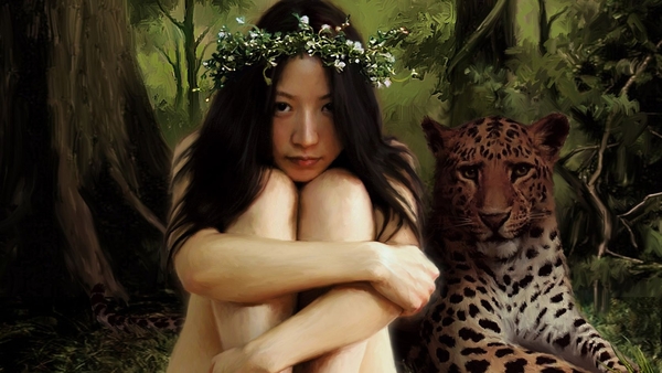 wallpapersden.com_girl-wood-leopard_5120x2880