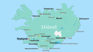 IJsland_map