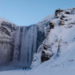 2D1 Skogafoss waterval winters