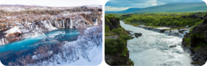 3B Hraunfossar en Gullfoss