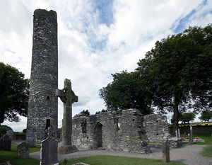 4D Monasterboice high cross en toren