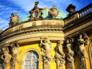 sanssouci-park-potsdam-beeldhouwwerk-duitsland-achtergrond