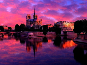 nacht-steden-reflectie-natuur-schemer-achtergrond