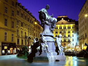nacht-steden-standbeeld-stadsplein-stad-achtergrond