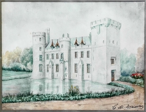 De Brandner C - aquarel kasteel Meise - recto