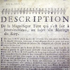 annonce de mariage de louis xv
