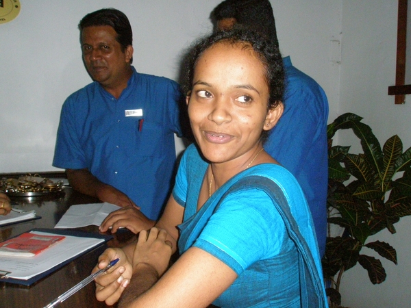 Sonali, werkzaam in hotel Blue Oceanic