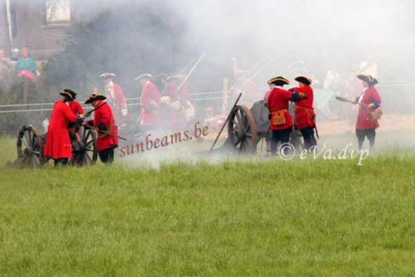 Herbeleving van de veldslag bij Oudenaarde 1708