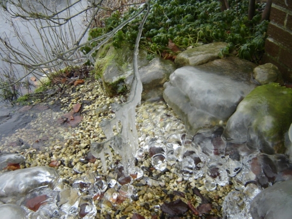 Bevroren watervalletje