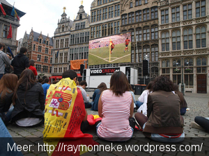 EK voetbal op Grote Markt