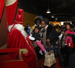 Op de schoot van Sinterklaas