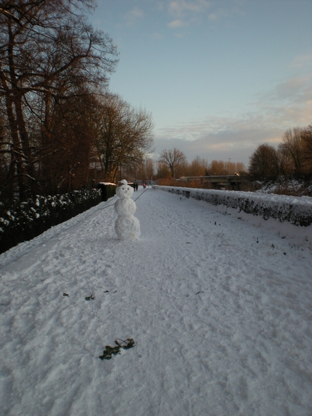 Sneeuwman in zicht...