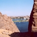 3_Aswan_zicht op de stad tussen Nijl en tempelresten
