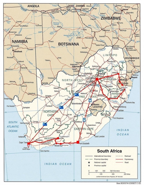 0  Zuid-Afrika_route