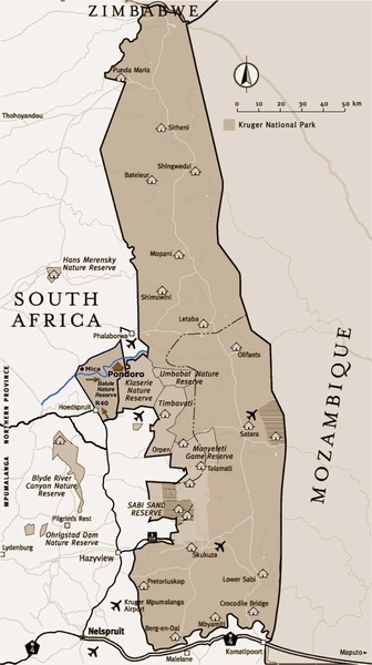 3 Kruger National Park  _ map