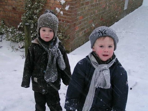 Arnoud in sneeuw