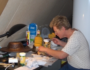 27 Ann Marie in her studio (workshop)