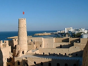 5d Monastir_Ribat_zicht op Monastir en de zee