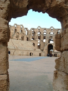 6a  El Djem_amfitheater_beneden zicht naar binnen