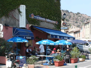 zonnig terras