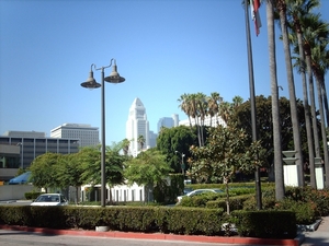 1a  Los Angeles_Union Station omg._Cityhall op achtergrond_ IMAG0