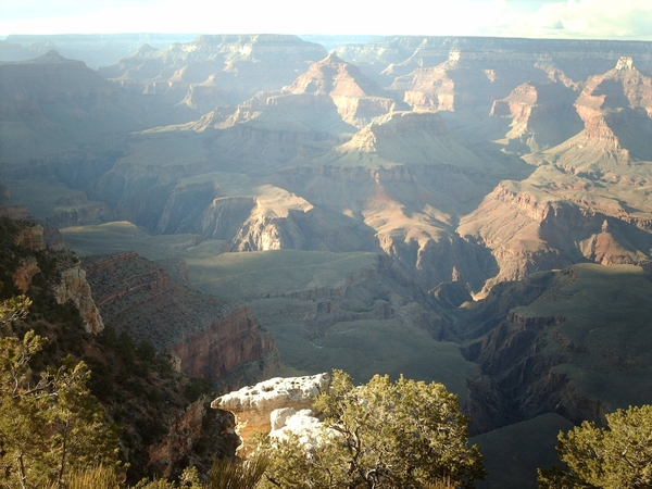 3a Grand Canyon NP_South Rim walk_langs de Canyon_IMAG1251