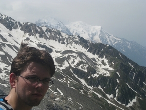 14 Wouter starting to climb the Mont Blanc (2008)