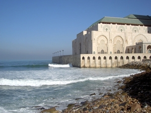 6b Casablanca   Moskee van Hassan II  _zeekant