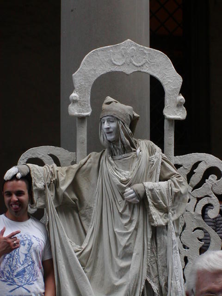 levend wit beeld (mime)