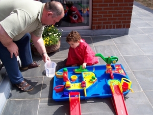 geschenk van bomma en bompa, Siebe wordt 3 jaar